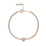Olivia Burton Braccialetto A Catena da Donna con motivo 3D a forma di ape, oro rosa
