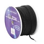 Omnitronic Cavo Audio Schermato Matassa da 100 Metri 2 x 0.22mm Nero