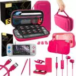 Orzly Kit Accessori per Nintendo Switch Lite - Include: Custodia e Pellicola Protettiva Switch Lite