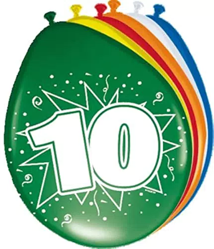 Palloncini 10 anni - 8 pezzi