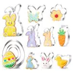 Stampi per Biscotti di Pasqua in Acciaio Inossidabile (12 Pezzi)