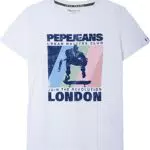 Pepe Jeans Callen T-Shirt, Bambini e ragazzi, Bianco