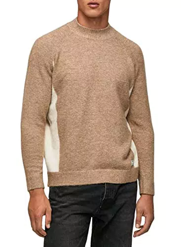 Pepe Jeans Monroi Maglia a manica lunga da Uomo, Marrone, taglia L