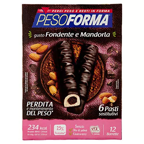 Pesoforma Barrette - Fondente e Mandorla, Pasti Sostitutivi Dimagranti