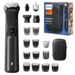 Philips Multigroom Serie 7000 18-in-1, per Viso, Capelli e Corpo con Tecnologia DualCut