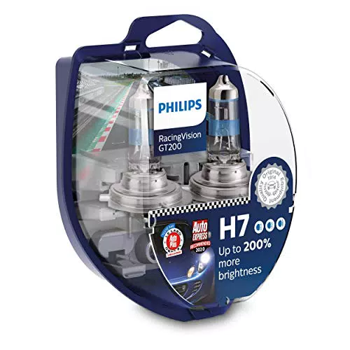 Philips RacingVision GT200 H7 lampadina fari auto +200%