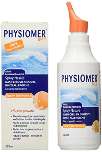 Physiomer Iper Siero di Mare Spray Nasale Ipertonico Decongestionante