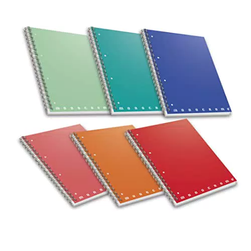 Pigna 02155551R, Quaderno Maxi Spiralato A4 Con Fori E Microperforazione