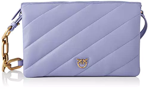 Pinko Twins Classic Maxi Quilt 1 CL, Borsa Donna, Y79Q_Lavanda-Antique Gold