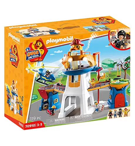 Playmobil Duck ON Call 70910 Quartier Generale, con luci e Suoni