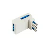 Poly Pool PP2352S PP2352 Adattatore Salvaspazio Triplo Spina 16A Grande 3 Prese Bivalenti Fuori ASSE