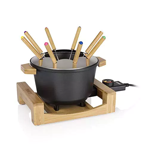Princess 01.173025.01.001 Fonduta Pure Black, Alluminio pressofuso