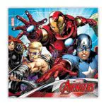 Procos- Tovagliolo 33 X 33 Cm Avengers Mighty, Multicolore