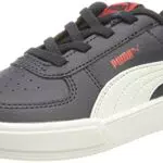 PUMA Caven PS, Scarpe da Ginnastica, Peacoat White-High Risk Red