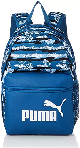 PUMA Zaino Piccolo di Fase, Unisex-Adulto, Lago Blue-Alpha Ragazzi AOP