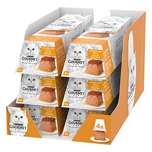Purina Gourmet Revelations Cibo per Gatti con Pollo - 24 Confezioni da 57 g