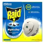 Raid Night & Day Base con Ricarica, Antizanzare e Antimosche con Sabbia Compressa