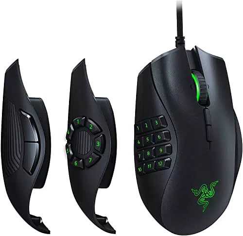 Razer Naga Trinity - MOBA/MMO Mouse da Gioco Cablato Nero