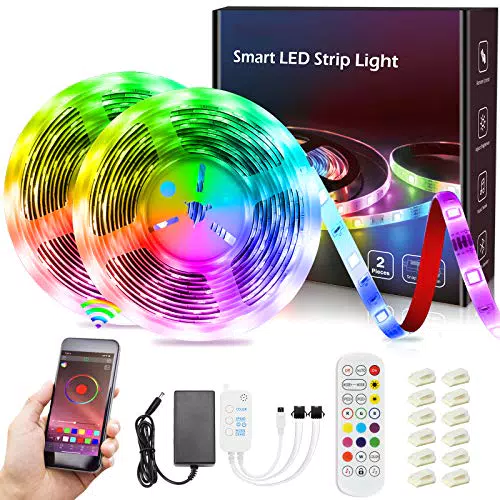 Realky Striscia Led Rgb con 24 Tasti Telecomando IR, 20 Colori 8 Modalità