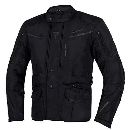 REBELHORN Hiker III Giacca da moto per uomo con materiali durevoli membrana Reissa gomiti e spalle protezioni per le tasche di ventilazione elementi catarifrangenti