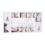 Relaxdays Cornice per 10 Foto Family, Portafoto Multiplo da Parete