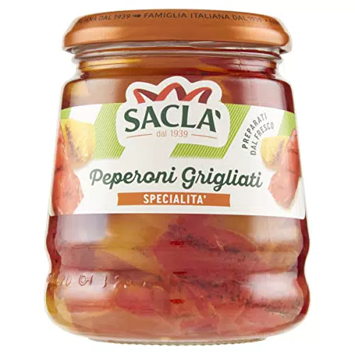 Saclà, Sottoli Grigliati, Peperoni Grigliati, Ideali per Antipasti