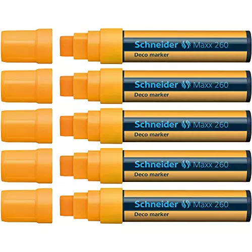 Schneider 5 Pennarelli Gesso Liquido, Grandi
