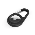 Secure Holder with Carabiner for Airtag - Black, valigetta