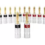Sewell Banana Plugs Banana Oro, Argento cavo di collegamento