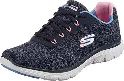 Skechers Flex Appeal 4.0, Scarpe da Ginnastica da Donna, Marina Militare
