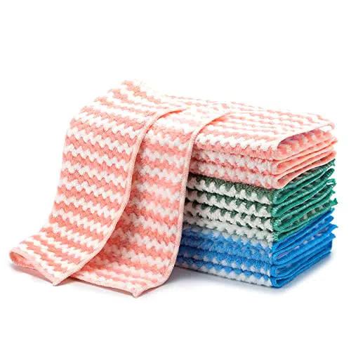 Strofinacci da Cucina, Panno in Microfibra, 25 CM x 25 CM