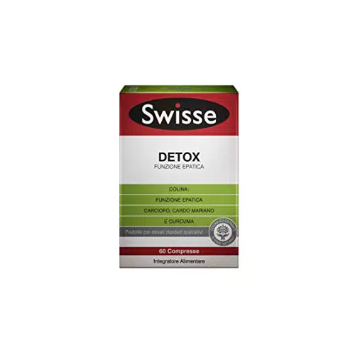 Swisse Detox Funzione Epatica, Integratore Alimentare, 60 Compresse