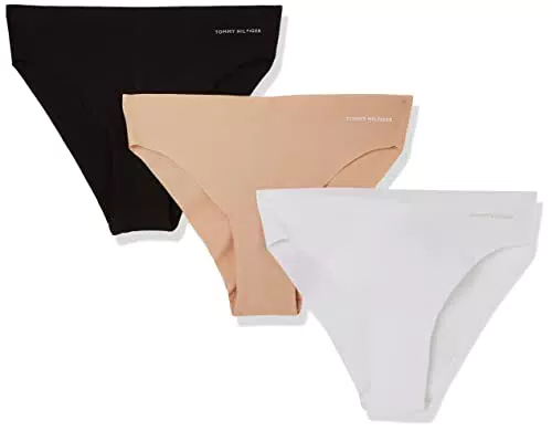 Tommy Hilfiger 3P Brazilian Intimo, Black/White/Misty Blush