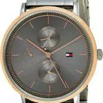 Tommy Hilfiger Orologio Analogico Multifunzione al Quarzo da Donna con Cinturino in Acciaio Inossidabile Bicolore - 1782300