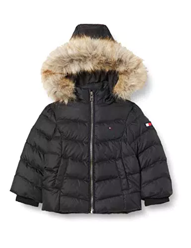 Tommy Hilfiger Piumino Essential 980, Black, 9 Mesi Bambine e Ragazze