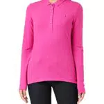 Tommy Hilfiger Polo Slim a Maniche Lunghe, Eccentric Magenta