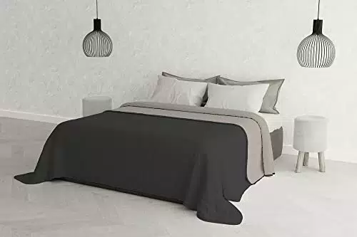 Trapuntino Estivo Elegant, Grigio Scuro/Grigio Chiaro