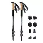TREKOLOGY Bastoncini da Trekking o da Passeggio Set da 2 Pezzi: Paio di Bastoni Trekking o Passeggio Leggeri Pieghevoli Regolabili Telescopici in Alluminio con Accessori Nordic da Trekking