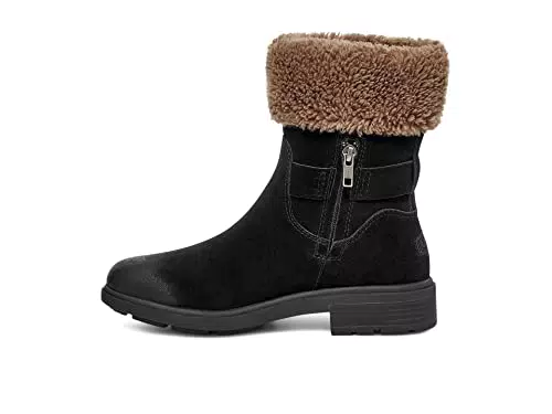 UGG Harrison Cuff, Boot Donna, Black Suede