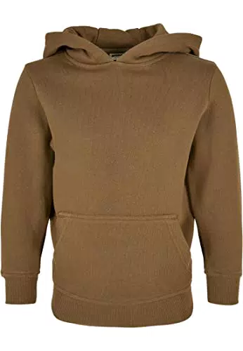 URBAN CLASSICS Felpa Bambino Bambina con Cappuccio in Cotone Biologico