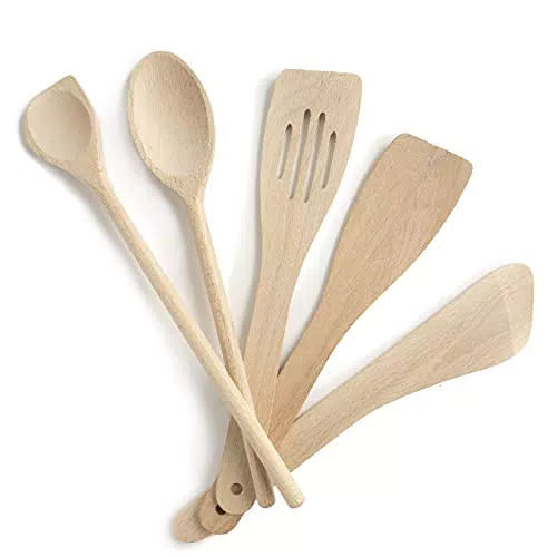Set di 5 Utensili da cucina in legno