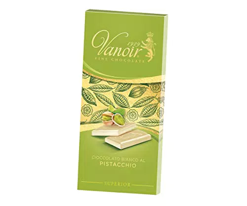 VANOIR, Tavoletta Al Cioccolato Bianco Con Pistacchio, 100 g