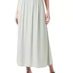 Vero Moda VMBEAUTY Ankle Skirt GA Noos Gonna Lunga, Vert Kaki