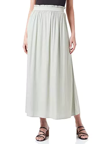 Vero Moda VMBEAUTY Ankle Skirt GA Noos Gonna Lunga, Vert Kaki