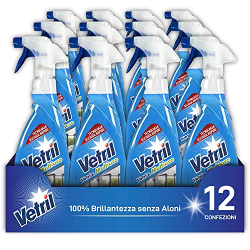 Vetril - Detergente Spray Vetri e Multiuso con Ammoniaca
