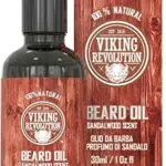 Viking Revolution Olio Da Barba 30ml al Profumo Di Sandalo Con Oli Di Argan E Jojoba Biologici