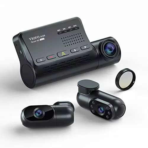 Telecamera per Auto 2K, nero