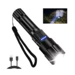 VUENICEE Torcia LED Potente Professionale Ricaricabile 10000 Lumen, con 5 modalità