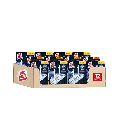 Wc Net - Tavoletta Style Active, Fragranza Blue Sensation, 24 pezzi