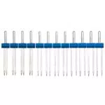 Winfred - 12 Aghi per Macchina da Cucire Doppi, Tre Misure con Scatola di Plastica (2 mm, 3 mm, 4 mm)